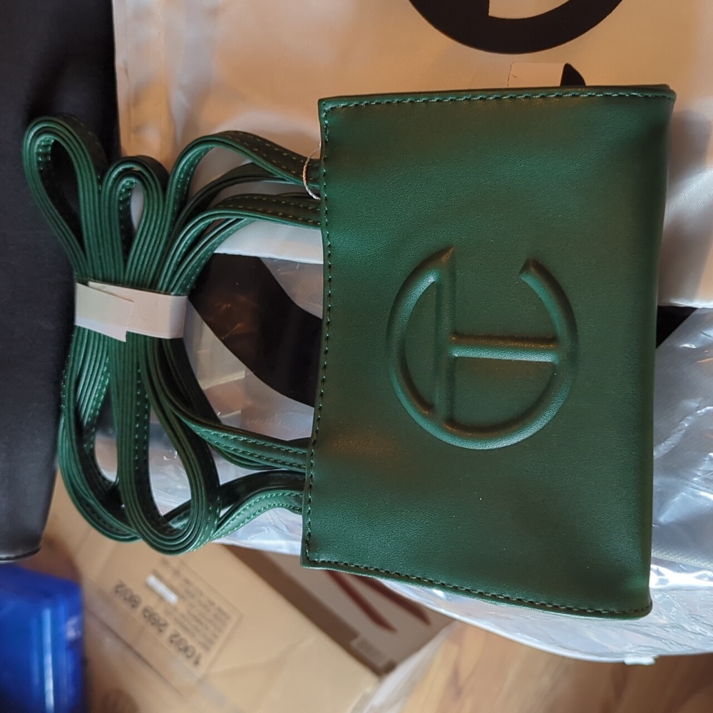 Telfar Green Mini Shopping Bag - Picture 2 of 4